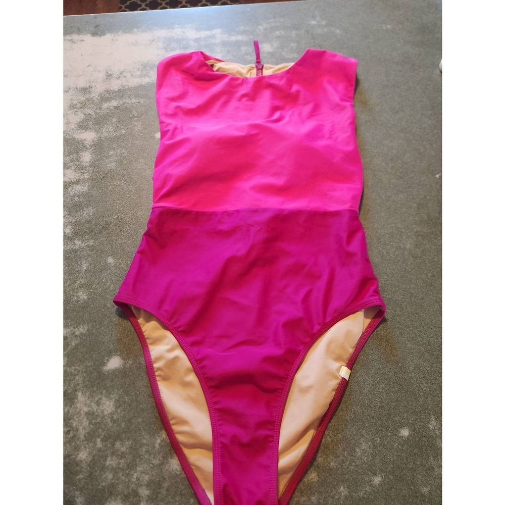 Summersalt Surf two tone pink One Piece Swimsuit sz 4